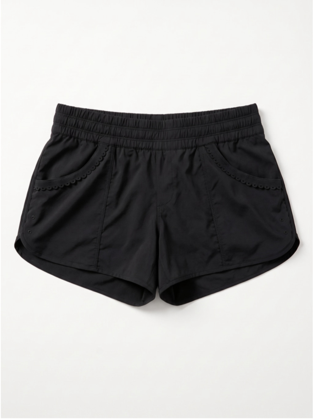 LULULEMON Speed Up Black Shorts Midrise, Size 6 Medium